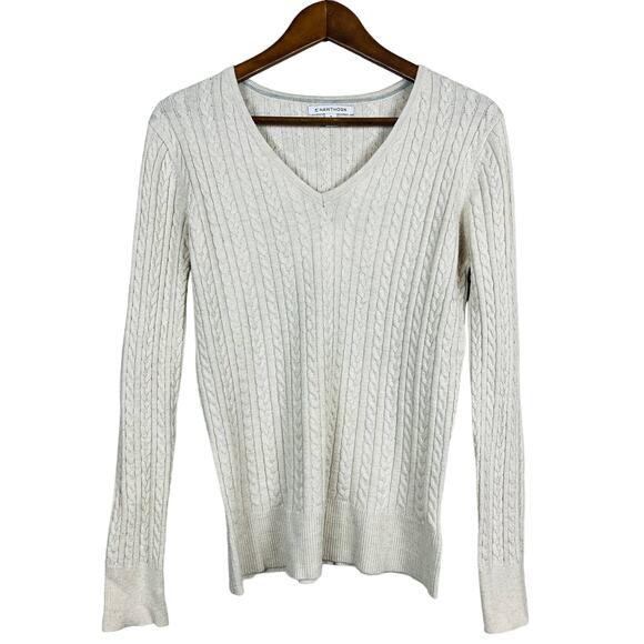 41 Hawthorn Cashmere Silk Blend V NEck Sweater Top - M - Picture 1 of 5